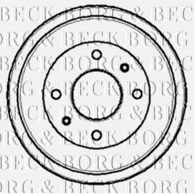 BORG & BECK bbr7028 -  Тормозной барабан